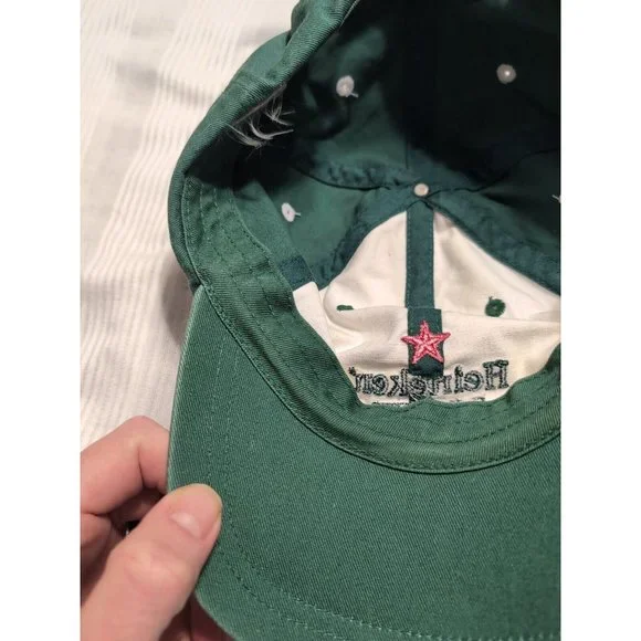 Heineken Light US Open 2009 Tennis Strapback Cap Hat Adult Green White Mens READ - Picture 6 of 7